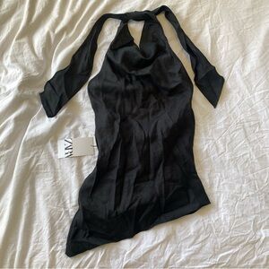 ✨SOLD✨ ZARA NWT COWL NECK HALTER TOP